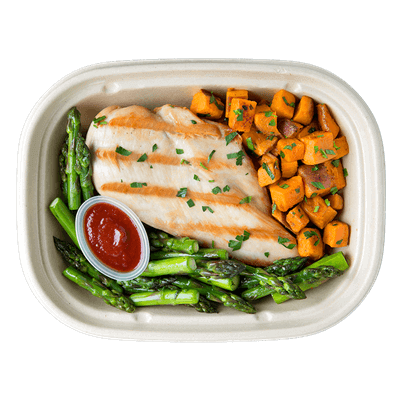 Enjoy Pre-Portioned and Pre-cooked meal plans delivered.