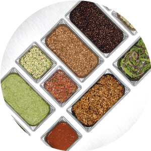 Choose from a list of ingredients