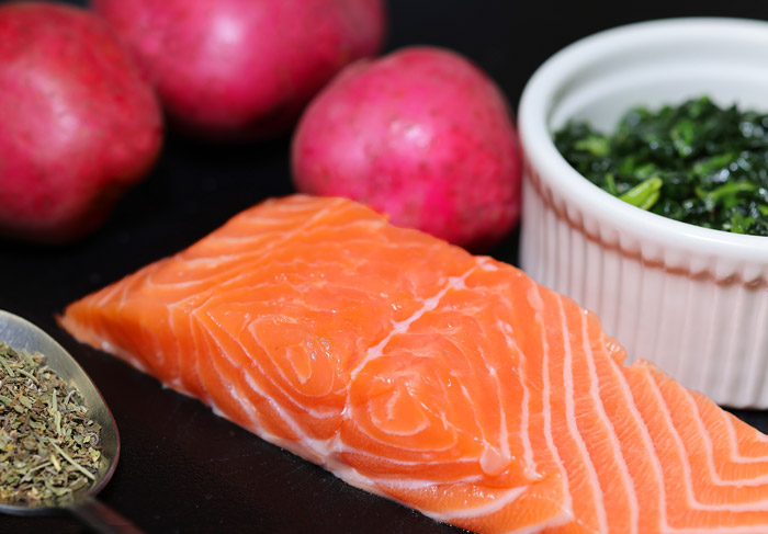 Cook the salmon