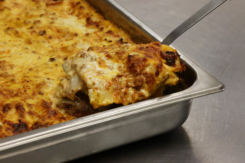 bake lasagna at 350 for 30 min