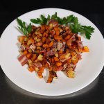 Keto Butternut Squash Hash with Apples and Bacon Recipe