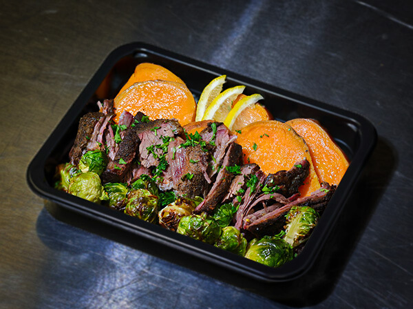 Paleo Pulled Steak w Roast Yam