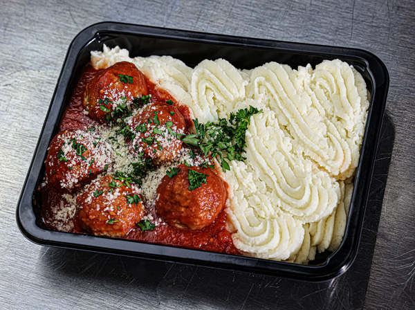 Keto Cauliflower Mash Meatball Meal Prep