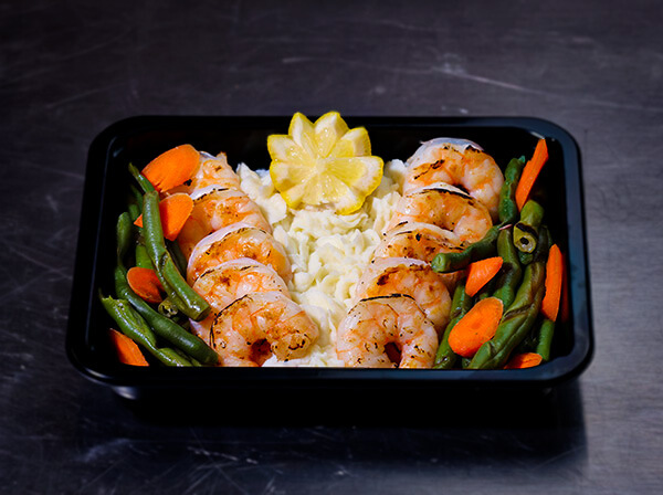 Shrimp w Cauliflower Mash